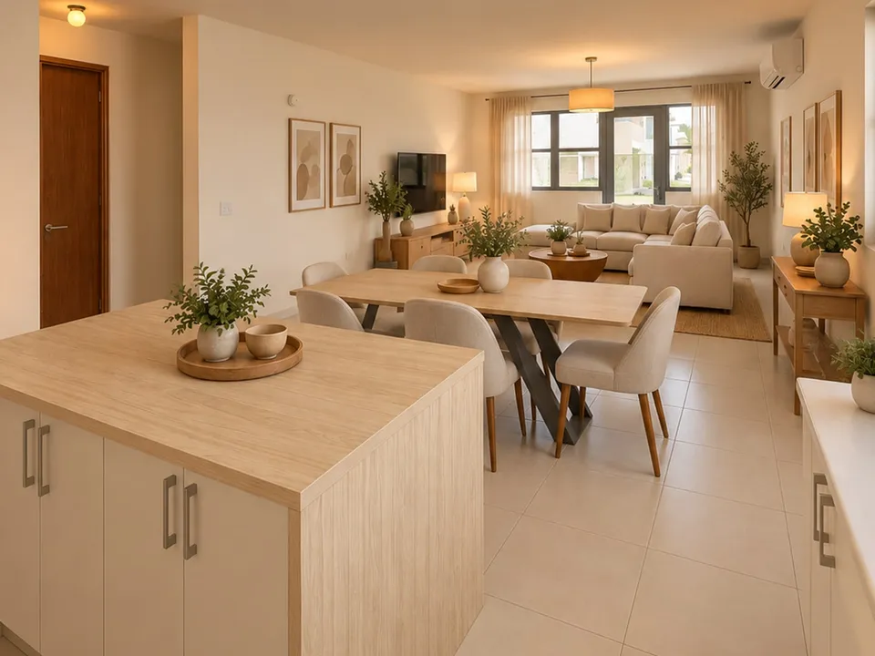 Sala y comedor de una residencia en La Sabana, Vega Baja